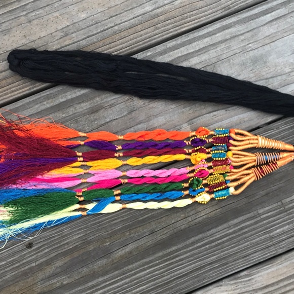 Hair Paranda Blck MultiColor Traditional Accessory - Picture 8 of 8